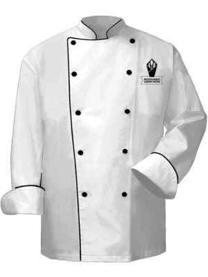 Premium White Double-Breasted Chef Coat